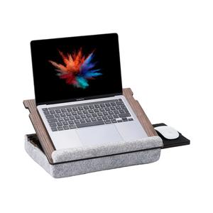 Vigo Wood Lap Desk for Laptop - Laptop Tray with Cushion, Portable Lap Desk for Lap, Adjustable Lap desk, Couch Lap top Table for Work, Ergonomic Lap top Stand for Bed