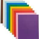 Blue Summit Supplies Bright Bold Poster Board, 9 x 12 Inch Small Size, 50 Pack, Assorted Colors, For Classroom Use, School Projects, or Craft Projects, Bulk Poster Board