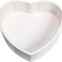 SAFIGLE Heart Shaped Baby Posing Basket Newborn Photography Prop Wooden Heart Box Lightweight Newborn Photo Shoot Case Portable Baby Photography Props 16.38 Inch