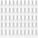 50 Pack 1 oz/30ml Empty Mini Clear Plastic Spray Bottles With Lid Fine Mist Travel Size Bottle Refillable Liquid Containers for Cosmetics,PerfumesSampleEyeglass Cleaner,30pwbj