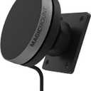 Scosche Qi2 Wireless MagSafe Car Mount Charger, 15W Magnetic Cell Phone Holder for Car with AMPS Mounting Plate for ProClip Vehicle Specific Mount Bases Compatible with iPhone, Samsung (Base Required)