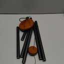 Large Aluminium Wind Chimes 37" Inches to Create a Zen Atmosphere Suitable for Outdoor, Garden, Patio Decoration. Classic Black Wind Chimes with Wind Catcher Suitable as A Gift for Unisex