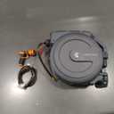 Giraffe Tools Retractable Garden Hose Reel 1/2 Inch x 130 ft, Super Heavy Duty, Any Length Lock, Slow Return System, Wall Mounted and 180 Deg Swivel Bracket 1/ 2"130 ft