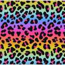 Leopard Print Rainbow Dish Drying Rack Mats Decor, Cheetah Dish Pad Drying Mat Kitchen Counter 18x24 Absorbent Reversible Microfiber for Coffee Bar Sink Countertop Accessories Silicone Decorations