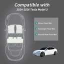 Floor Mats for 2024-2026 Tesla Model 3 Highland,White