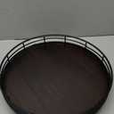 BAMBOO LAND- Lazy Susan Turntable Organizer, 12", Dark Mahogany Lazy Susan for Table Top