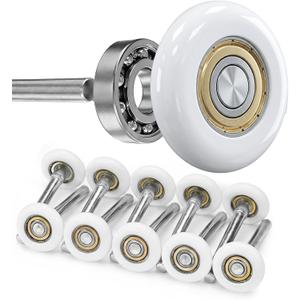 Terpheety Nylon Garage Door Rollers 10 Pack - 2" Quiet Garage Door Wheels Replacement with 6200-zz Bearings, Quiet & Smooth Operation, Garage Door Roller Parts for Standard Residential Garage Doors