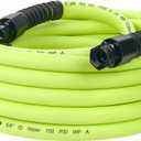 Flexzilla Pro Water Hose with Reusable Fittings, 5/8 in. x 50 ft., Heavy Duty, Lightweight, ZillaGreen - HFZWP550-E