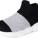 Baby Shoes Toddler Slippers Infant Socks Boy Girl Walker Shoe Non Slip Sole (18-24 Months Infant, Black-19)