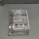 LARGER Compartment - Stackable Water Bottle Organizer Holder - for Stanley & Others' Large Tumbler - Clear Wine Rack, Cup Bottle Holder for Cabinet Home Countertop Fridge Pantry Shelf, 2 Tier Hold 6