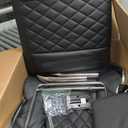 GTRACING Gaming Chair,Office Chair with Pocket Spring Lumbar Support, Ergonomic Comfortable Wide Office Desk Computer Chair with Outward Fixed Soft Armrests and Footrest (PU Leather, Black)