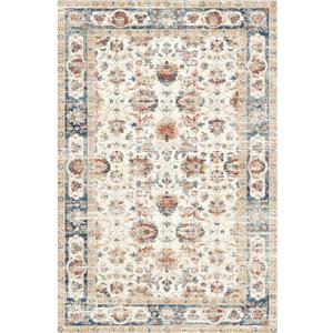 Washable 2x6 Area Rugs Non Slip 2x6 Rug Floor Carpet Distressed Printed Area Rug Soft Area Rug for Living Room Bedroom Dinning Room Kitchen Indoor (Orange, 2x6)