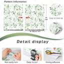 Naphite Green Leaf Peel and Stick Wallpaper Boho Modern 197inL 17.3inW Contact Paper for Cabinets Sage Green Leaves Self Adhesive Removable Wallpaper for Bathroom Waterproof Botanical Flower Decor