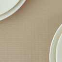 maxmill Weaved Texture Rectangle Tablecloth Water Resistant Wrinkle Free Spill-Proof, Soft Table Cloth for Dining Room Decoration, Banquet Parties Event Holiday Dinner, 60 x 84 Inch Natural