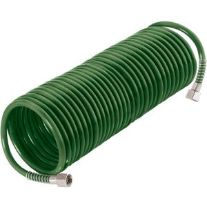 Recoil Air Hose, 33ft Air Compressor Hose, 3/8" External Diameter with Bend Restrictor, Only with Threaded Connector