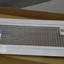 HVAC Premium 6" x 30" Cube Core Eggcrate Return Air Filter Grille for 1" Filter - Aluminum - White [Outer Dimensions: 8.5" x 32.5"]
