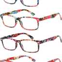 Reading Glasses for Women, Stylish Blue Light Blocking Readers, Ladies Eyeglasses, Fashion Computer Eye Glasses, 1.75 x