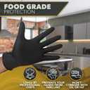 2 x DAWG Black Nitrile Gloves, Disposable, Latex Free, Diamond Grip, Powder Free, Professional Grade