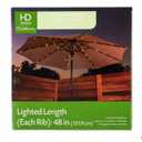 HD Designs Outdoors Solar Micro LED Umbrella Lights - Warm White
 48 In