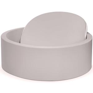 Foam Baby Ball Pit 35.4"x 11.8" for Toddlers, Soft Round Kiddie Playpen Ball Pool for Kids with Soft Memory Sponge for Babies Indoor Game(Balls not Included) Light Gray 35.4IN