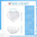 Zopeal 24 Pcs Heart Shaped Bowls Ceramic Dishes Heart Plates Multipurpose Salad Appetizer Plate Cooking Gift for Candy Sauce Sushi Dipping Serving Wedding Anniversary (White), Small