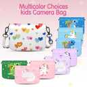 L LTGEM Kids Instant Print Camera Case Bag Compatible with ESOXOFFORE, Dylanto, Goopow, DUDUDRAGON, GREENKINDER, Cimizi, Makolle Instant Print Camera and Most Digital Cameras Prints Paper,Pony Pink