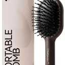 Creative Art Mini Hair Brush, Travel Brush for Women & Kids, Mini Brush for Hair Detangling Wet or Dry, Travel Hair Brush with Soft Bristles, Smoothing Hair Brush, Travel Hairbrush Tames Flyaways