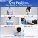 G.StretchAid Neck Hump Corrector, 5-in-1 Face-Down Posture Corrector for Tech Neck & Rounded Shoulders, Neck Stretcher, 4-Level Adjustable Cervical Support, Guided Chin-Tuck, Travel Case