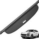 HAFIDI® Cargo Cover for 2018-2026 Porsche Cayenne Retractable Trunk Cargo Cover Cayenne Accessories Anti-Peeping Anti-Theft Privacy Screen,Trunk Luggage Shield Shade Carbon Fiber Texture