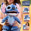 Disney Stitch Ultimate Stitch Interactive 17" Plush Toy, 100+ Sounds & Reactions, Inspired by Disneys Live-Action Lilo & Stitch Film, New Movie Toy for Fans, Girls, Boys, Kids 3+ by Just Play, Large