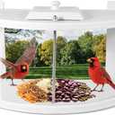 Window Bird Feeder, 180 Clear View Bird Feeder, Durable and Elegant Window Birds Feeders for Birds Watching, Fits Windows 27-35" Wide - Bring Joy to Your Home