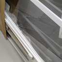 Clear Acrylic Dog Gate size: 40"H x 42.5"W Wide Indoor White Extra-Tall,Clear Acrylic Panel,Double-Lock,Pressure/Hardware Mount,Wall Cups,Ideal for Pet Stairs,Doorways,Hallways,Kitchen