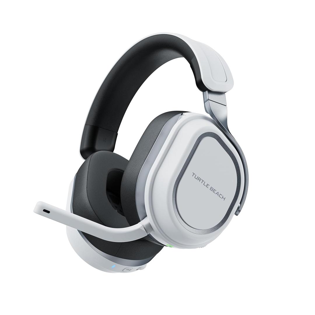 Turtle Beach Stealth 700 Wireless Multiplatform Amplified Gaming Headset for PS5, PS4, PC, Mobile – AI Noise-Cancelling Mic, Bluetooth, Rechargeable Battery, Dual Transmitters, White