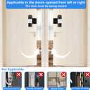 Anti-Theft Video Doorbell Mount Compatible with Tapo, Doorbell Camera Mount, No Drill Adjustable Mounting Bracket Holder Accessories for Apartment Rentals, Enhanced Protection Doorbell Mount Bracket