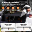 Adjustable Car Camping Bed, SUV Sleeping Platform with Mattress
2-Inch Cushioned, Water-Resistant Mattress; 660 Lb Capacity; Adjustable 9.8-15 In Height and 27.2-68.9 In Frame Length