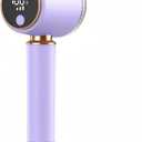 New Fabric Shaver and Lint Remover 2-in-1, Rechargeable Electric Clothes Defuzzer with LED Display, 6 Blades & 3 Speeds for Sweater, Blanket, Furniture (Purple)