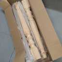 2 Pcs Unfinished Kitchen Island Legs Farmhouse Solid Wood Table Legs Rubberwood Replacement Raised Panel Cabinet Column (35.4" H X 3.7" W X 3.7" D, Classic Style)