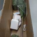 Artificial Fiddle Leaf Fig Tree 3ft (36 Inch) Tall - with Remote LED Spotlight - Realistic Faux Potted Plant & Moss for Living Room & Office Decor