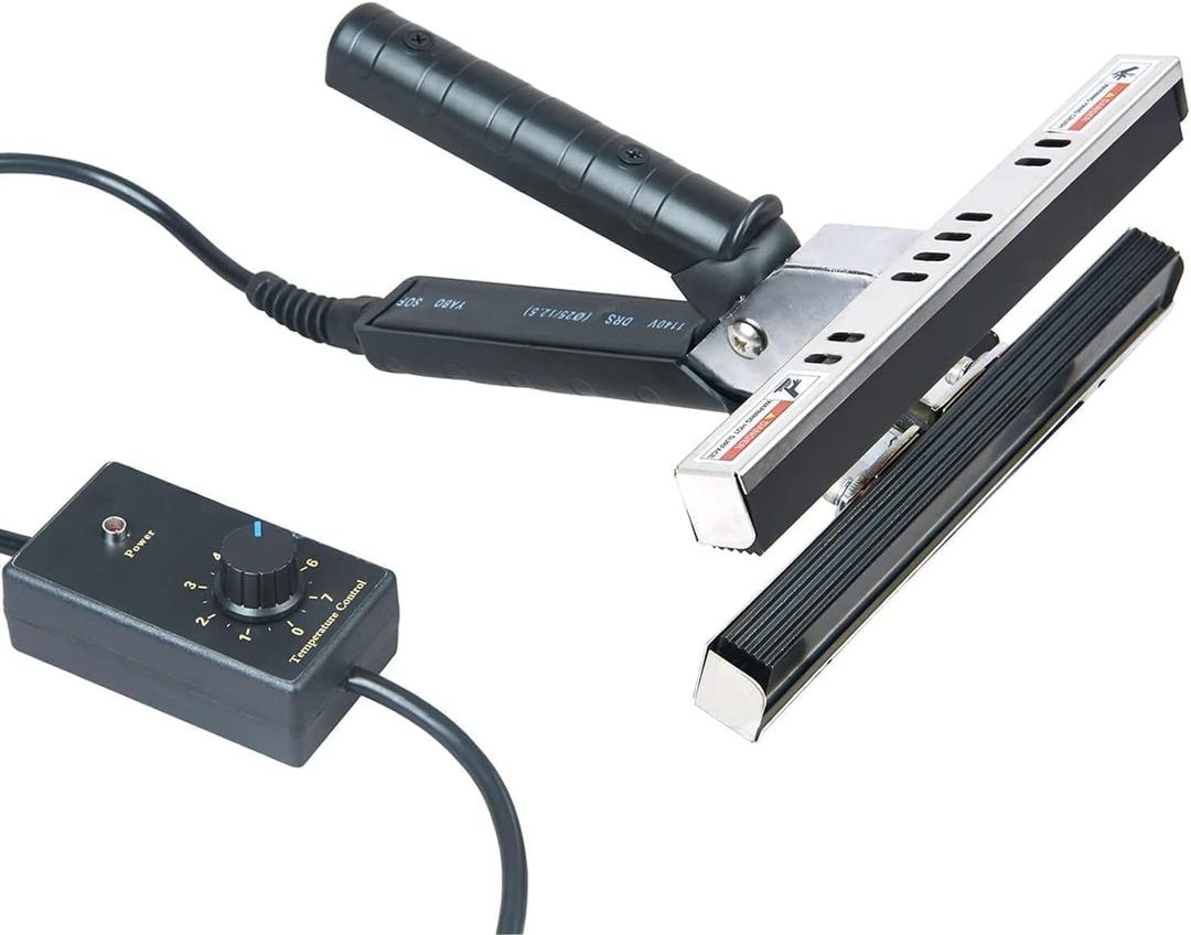 Hand Held Crimp Heat Sealer, Hand Held Heat Crimp Sealer, 15mm Seal Width, 0-300 Temperature, Hand Pliers Sealing Machine for Foil Bag, Kraft Bag(30cm)