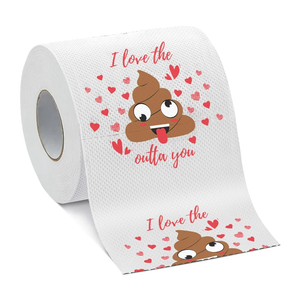 Valentines Day Gifts for Him/Her,Novelty Toilet Paper Romantic Gag Gifts for Couples Men Women Boyfriend Girlfriend Wife Husband,Prank Decor for Anniversary Wedding Birthday Christmas Party Supplies, Pack Of 2