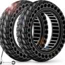 BANGTING 2PCS 60/70-6.5 Scooter Tire, 10x2.5 inch Tire Solid for Segway Ninebot Max G2 / G30 / G30D / G30E / G30E / G30LP / G30D II / G30 Max, 10x2.5-6.5 Tires Replacement for Electric Scooter (Black)