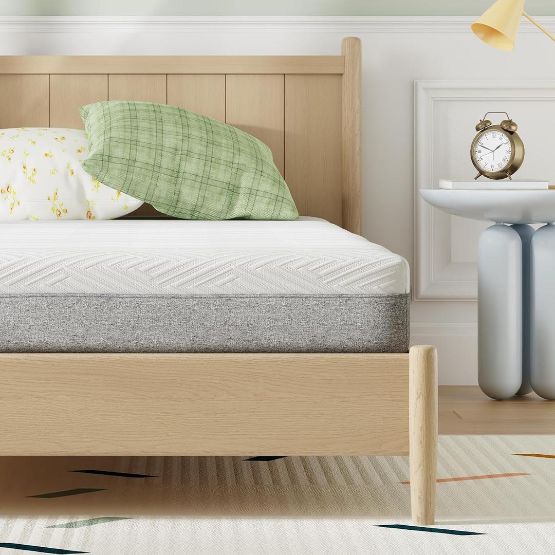 Novilla Twin XL Mattress 6 Inch, Gel Memory Foam Mattress Twin XL in a Box for Pressure Relief & Body Support & Cooling Sensation, CertiPUR-US Certified Safe Foams