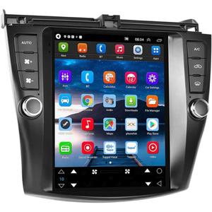 2 Din Car Radio Stereo,Slakerbe 9.7inch CarPlay Android 13 Auto 2G RAM 32G ROM Car Radio 1024x600 Touch Screen with GPS Navigation WiFi Steering Wheel Control Backup Camera Fit for 2003-2007Accord