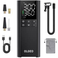 Tire Inflator Portable Air Compressor, 170PSI Cordless Air Pump, 4X Faster Air Compressor with Pressure Detection, One Click Smart Tire Pump for Car, Motorcycle, Bicycle and Ball