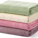 Momcozy Muslin Swaddle Blankets, 4 Pack Ultra Soft Neutral Matching Baby Swaddle Blanket, Breathable Skin Friendly, Large 47 x 47 Inch Swaddling Receiving Blanket for Boy Girl, Light Green