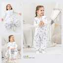 HOMEAL Toddler Sleep Sacks for 3t-5t, 1.0 TOG Sleeveless with Feet, Baby Sleep Sack
