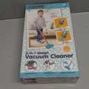 Kids Vacuum Toy that Really Works 3 in 1 Toddler Vacuum Cleaner with Realistic Suction, Role Play STEM Educational for Girl Boy 3 4 Year Old (Pink)