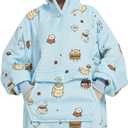 Krifey Wearable Blanket Hoodie, Oversized Sherpa Fleece Sweatshirt with Giant Pocket, Birthday Gifts for Women, Mom, Sister