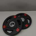 Olympic Cast Iron 2-Inch Weight Plates for Strength Training & Weightlifting, 255 Pounds Set, Multiple Packages