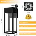 Porch Lights Outdoor Wall Sconce, Outdoor Light with GFCI Outlet, Waterproof Exterior Wall Lantern Light Fixtures, Anti-Rust Wall Lamp with Clear Glass for Patio Doorway Garage- Black, 1 Pack
